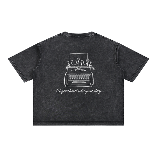 Mineral Wash Boxy Cotton T-Shirt