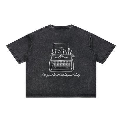 The Unfinished Poem Wash Boxy T-Shirt