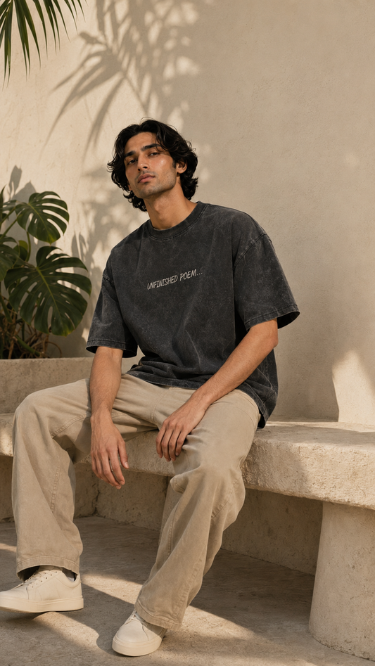 The Unfinished Poem Wash Boxy T-Shirt