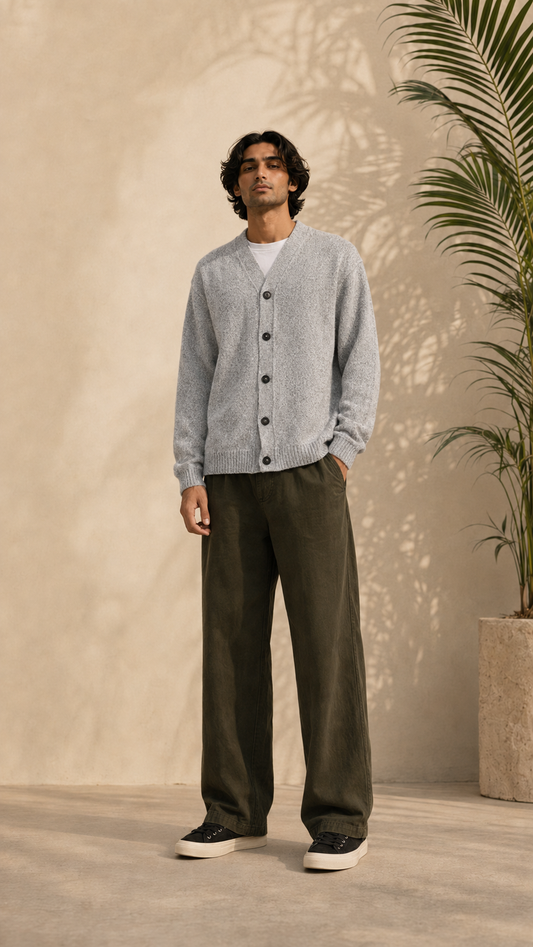Essential Heavyweight Sweat Cardigan